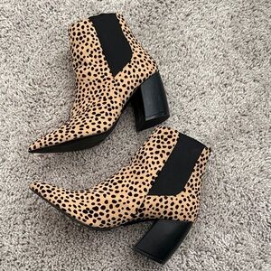 Leopard Print Ankle Boots